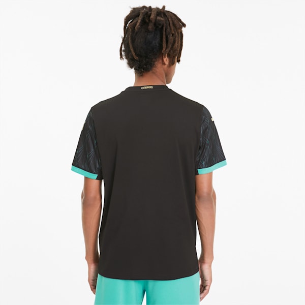 Austria Men's Away Replica Jersey, Puma Black-Blue Turquoise, extralarge