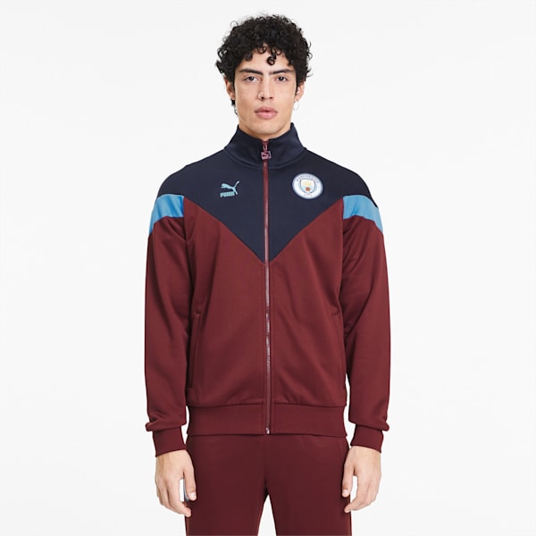 Manchester City FC Iconic MCS Men's Track Jacket, Cordovan-Peacoat, extralarge