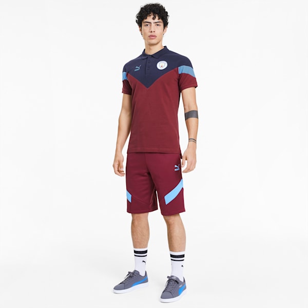 Manchester City FC Iconic MCS Men's Polo, Cordovan, extralarge