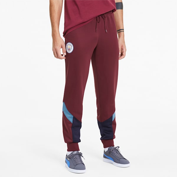 Pants Manchester City FC Iconic MCS para hombre, Cordovan-Peacoat, extralarge