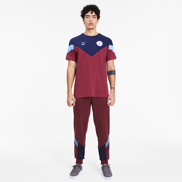 Pants Manchester City FC Iconic MCS para hombre, Cordovan-Peacoat, extralarge