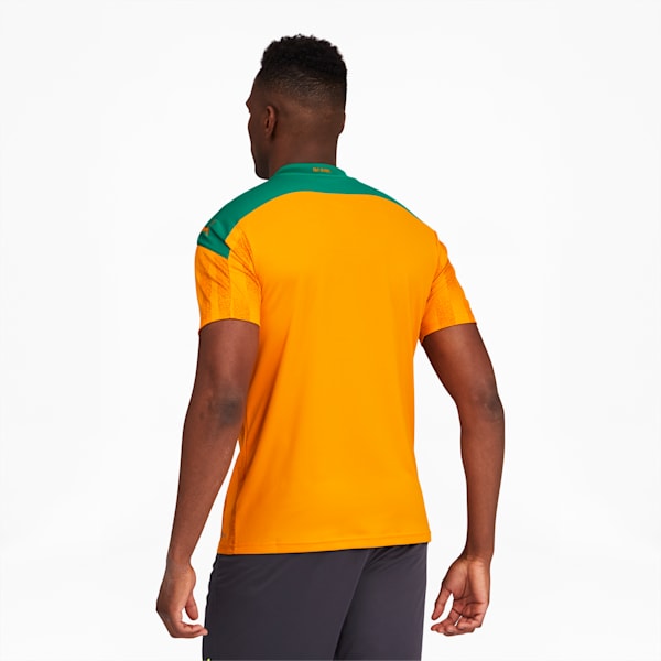 Ivory Coast Men's Home Replica Jersey, Flame Orange-Pepper Green, extralarge