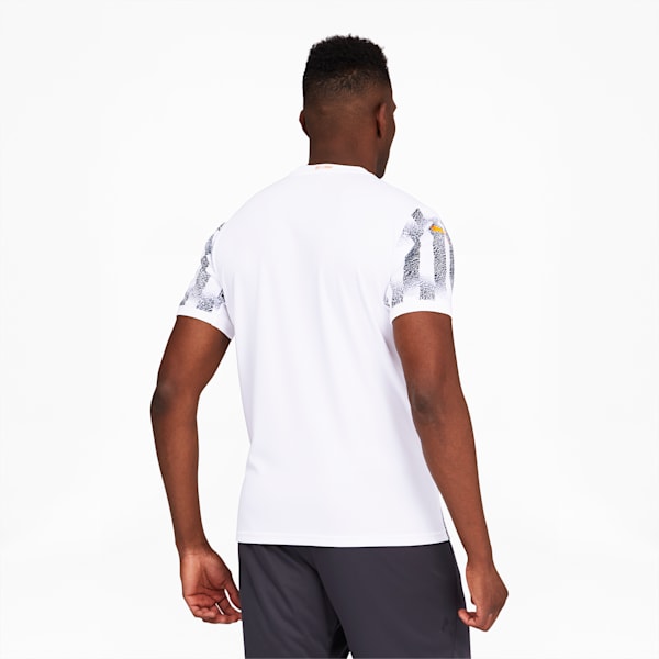 Ivory Coast Men's Away Replica Jersey, Puma White-Flame Orange, extralarge