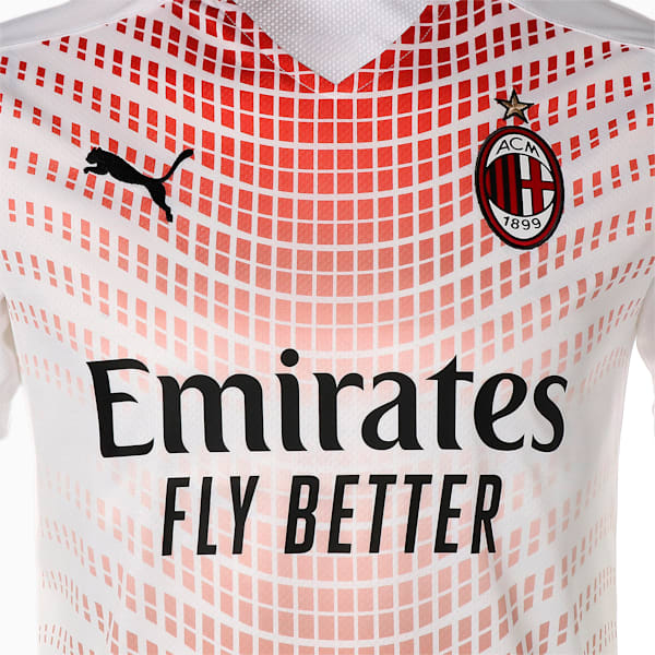 AC Milan Men's Away Replica Jersey, Puma White-Tango Red, extralarge