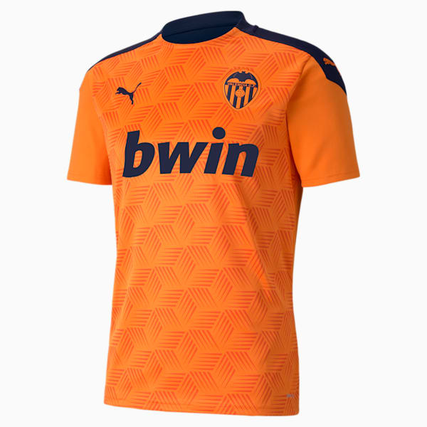 Valencia CF Men's Away Replica Jersey, Vibrant Orange-Peacoat, extralarge