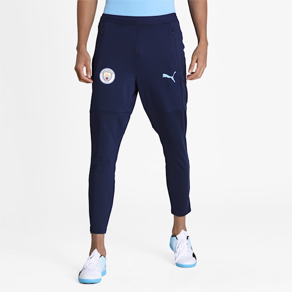 Manchester City FC Men's Training Pants, Peacoat-Team Light Blue, extralarge