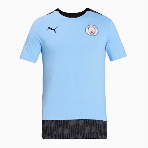 Manchester City Casuals Men's Football T-Shirt, Team Light Blue-Peacoat, extralarge-IND