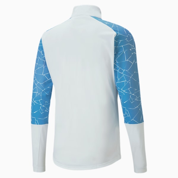 Man City Men's Stadium Jacket, Puma White-Team Light Blue, extralarge
