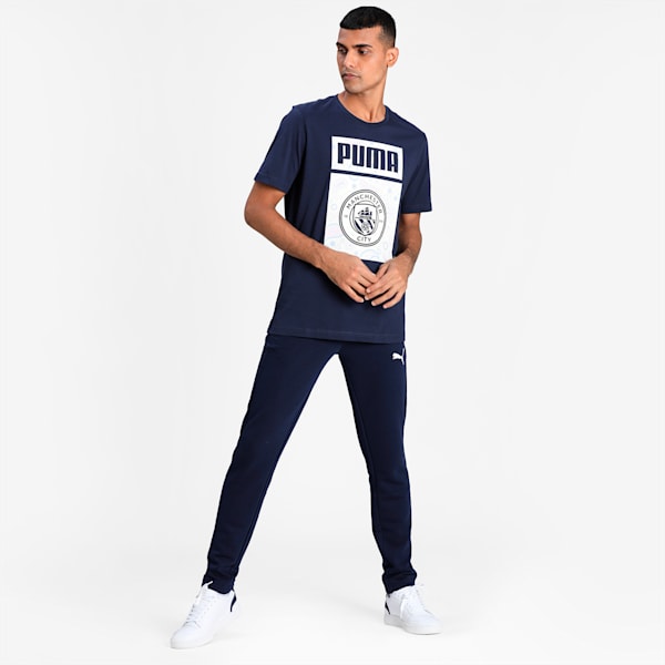 Manchester City FC ftblCore Men's Graphic Tee, Peacoat-Whisper White, extralarge