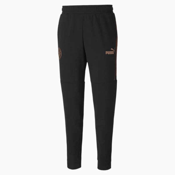 Manchester City ftblCULTURE Men's Football Track Pants, Puma Black-Copper, extralarge-IND