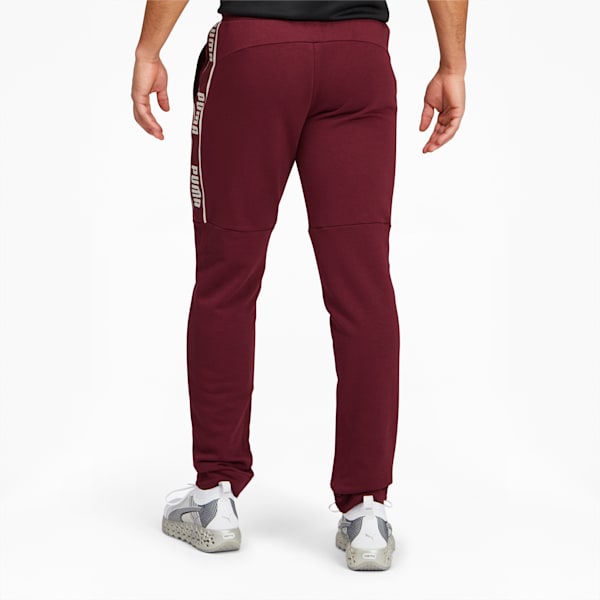 BVB ftblCULTURE Men's Track Pants, Burgundy-Cyber Yellow, extralarge
