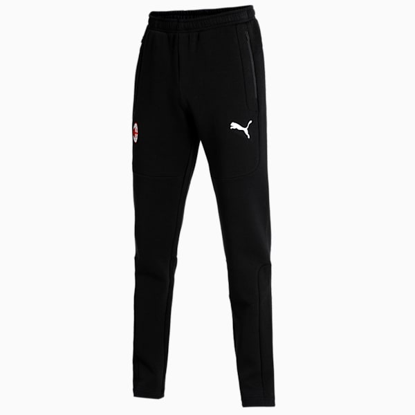 ACM MCS Iconic Men's Football Track Pants, Tango Red -Puma Black, extralarge-IND
