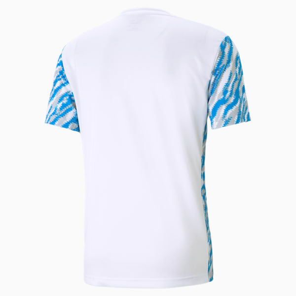 Olympique de Marseille Iconic MCS Men's Graphic Tee, Puma White-Puma Black, extralarge