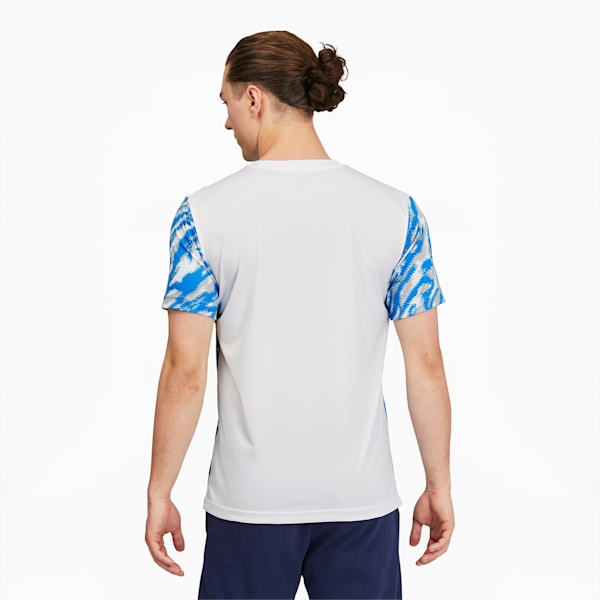 Olympique de Marseille Iconic MCS Men's Graphic Tee, Puma White-Puma Black, extralarge