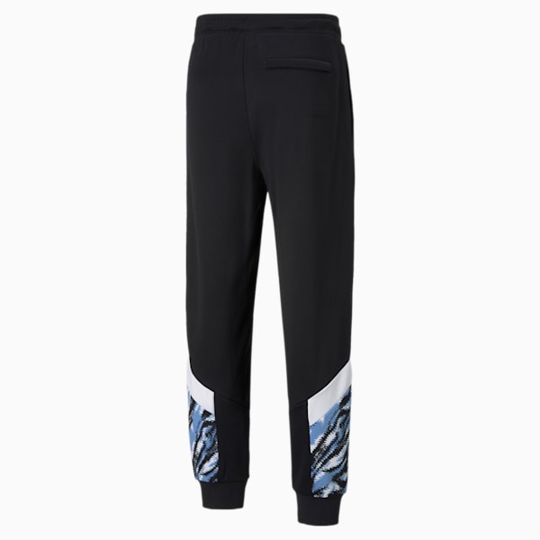 Manchester City FC Iconic MCS Men's Track Pants, Puma Black-Spectra Yellow, extralarge