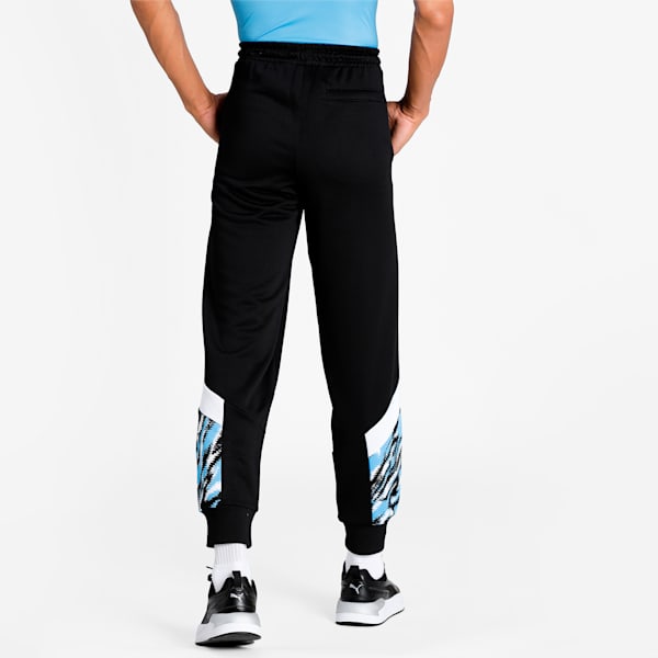 Manchester City FC Iconic MCS Men's Track Pants, Puma Black-Spectra Yellow, extralarge