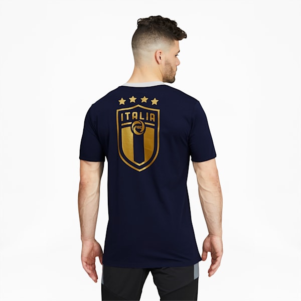 FIGC TFS Men's Football Tee, Peacoat-Team Power Blue, extralarge