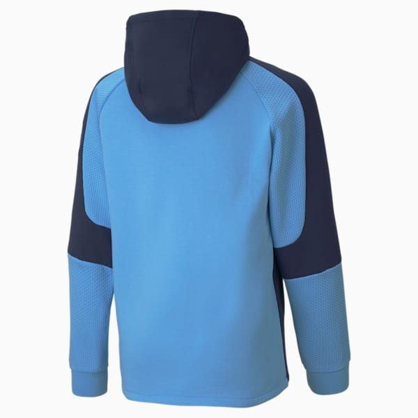 Manchester City FC Evostripe Kids' Hoodie JR, Team Light Blue-Peacoat, extralarge