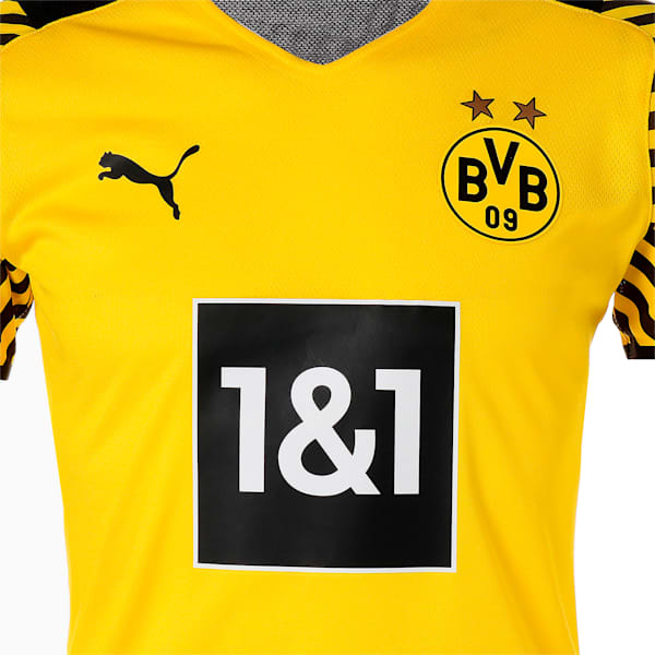 ドルトムント BVB ホーム 半袖 オーセンティック シャツ, Cyber Yellow-Puma Black