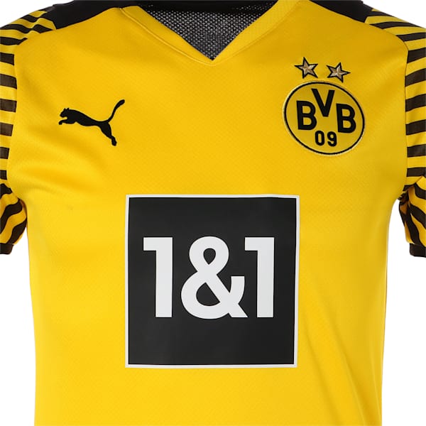 ドルトムント BVB ホーム 半袖 レプリカシャツ ユニフォーム, Cyber Yellow-Puma Black