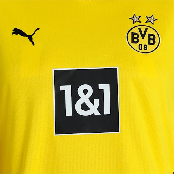 BVB Home Shirt Women's Replica T-Shirt, Cyber Yellow-Puma Black, extralarge-IND