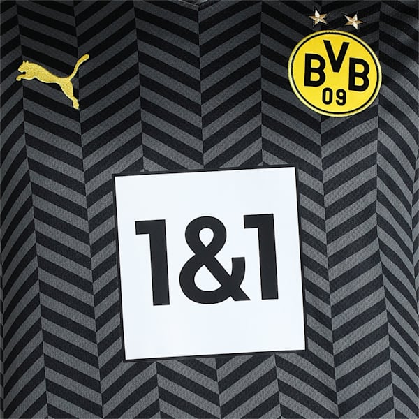 BVB Away Shirt Men's Replica T-Shirt, Asphalt-Puma Black, extralarge-IND