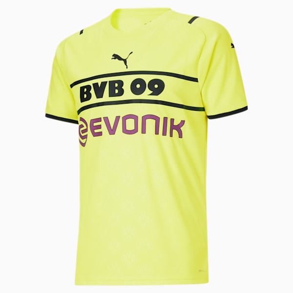 Maillot Homme BVB Cup Replica 21/22, Safety Yellow-Puma Black