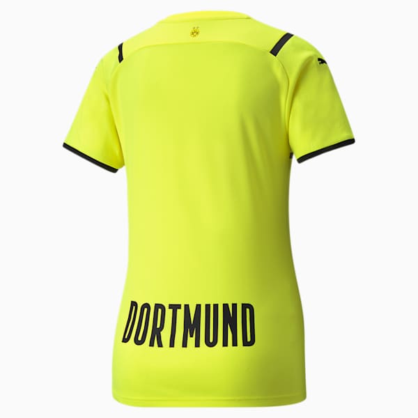 BVB Cup Shirt Women's Replica T-Shirt, Safety Yellow-Puma Black