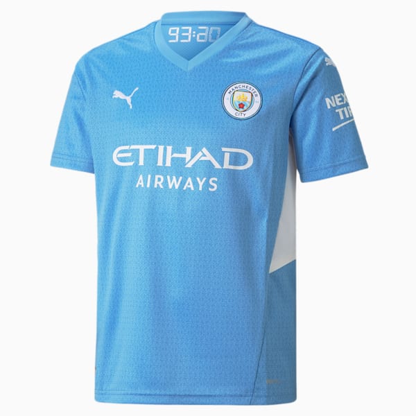 Manchester City Home Youth Replica Jersey, Team Light Blue-Puma White, extralarge-IND