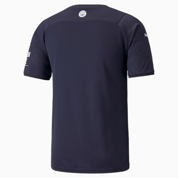 Manchester City 3rd Men's Replica T-Shirt, Peacoat-Puma White