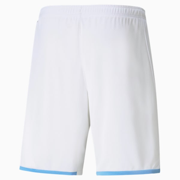 Manchester City Men's Replica Shorts, Puma White-Team Light Blue, extralarge-IND