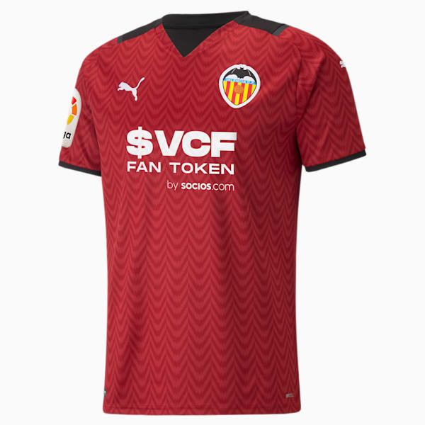 Valencia CF Away Replica Men's Jersey, Rio Red-Puma Black, extralarge