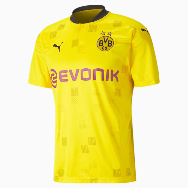 BVB Cup Men's Replica Jersey, Cyber Yellow-Puma Black, extralarge