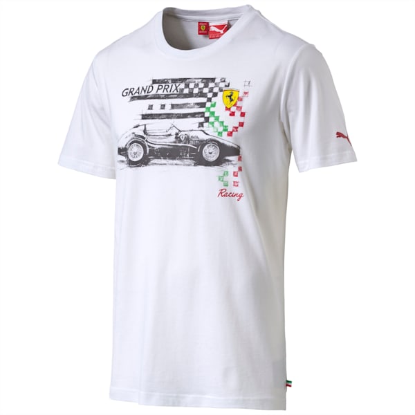 Scuderia Ferrari Graphic Men's T-Shirt, white, extralarge-IND