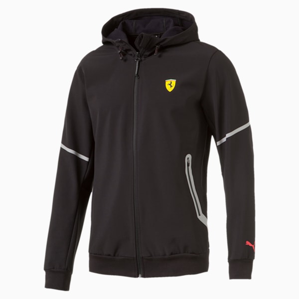 Ferrari Soft Shell Hooded Jacket, Puma Black, extralarge