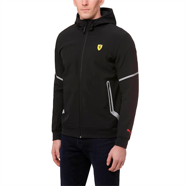 Ferrari Soft Shell Hooded Jacket, Puma Black, extralarge