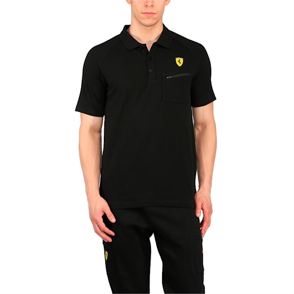Ferrari Men’s Men's Polo, Puma Black, extralarge-IND