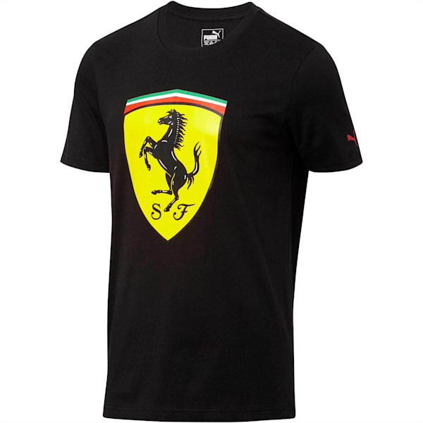 Ferrari Men's Big Shield T-Shirt, Cotton Black, extralarge