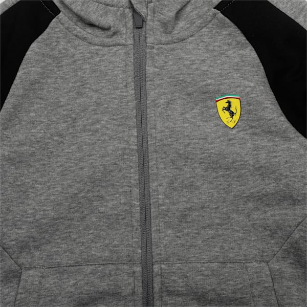 Ferrari  Kids' Hooded Sweat Jacket, Medium Gray Heather, extralarge-IND