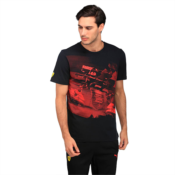 Scuderia Ferrari TranScuderia Ferrariorm Graphic Men's T-Shirt, Puma Black, extralarge-IND