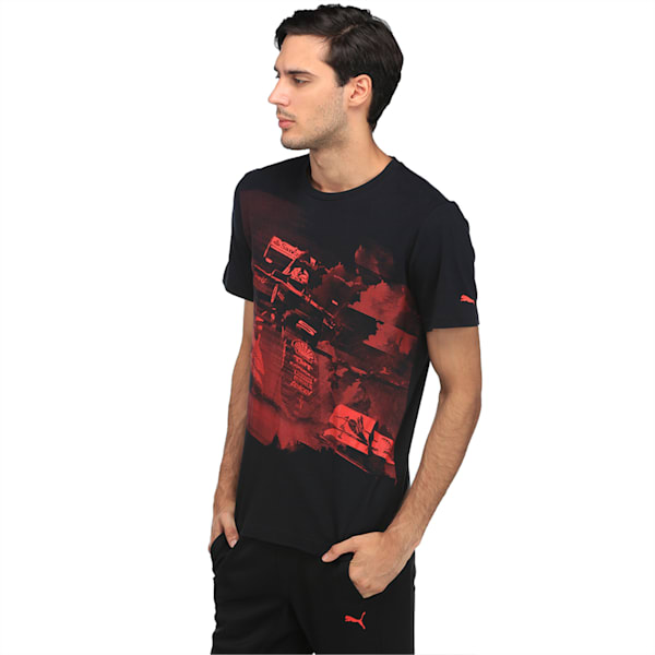 Scuderia Ferrari TranScuderia Ferrariorm Graphic Men's T-Shirt, Puma Black, extralarge-IND