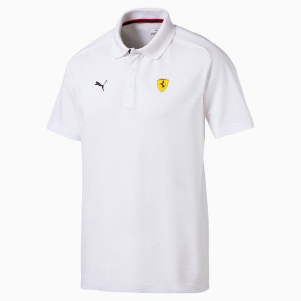 Ferrari Men's Polo Shirt, Puma White, extralarge-IND