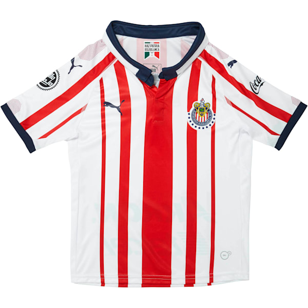 2018/19 Chivas Kids' Home Replica Jersey, P White-P Red-P New Navy, extralarge