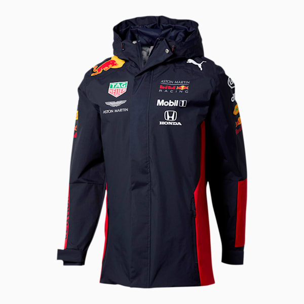 Red Bull Racing Team Men's Hooded Rain Jacket, NIGHT SKY, extralarge