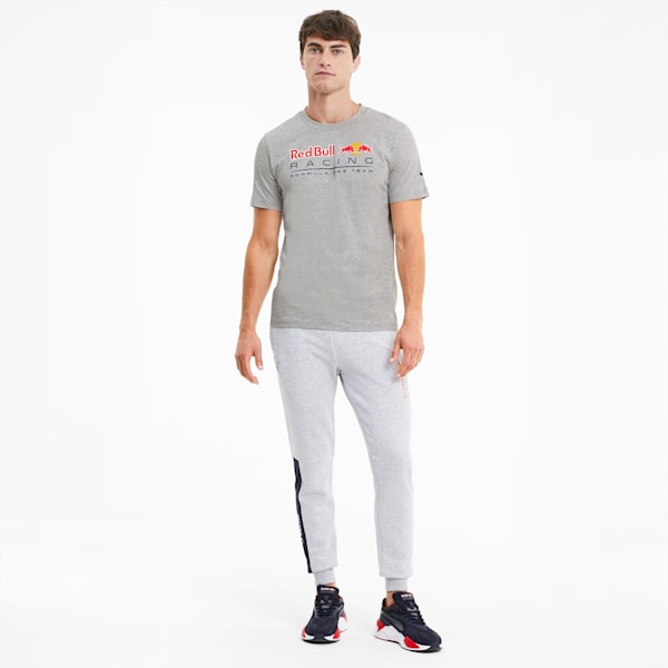 Red Bull Racing Logo Regular Fit Men's T-Shirt, Light Gray Heather, extralarge-IND