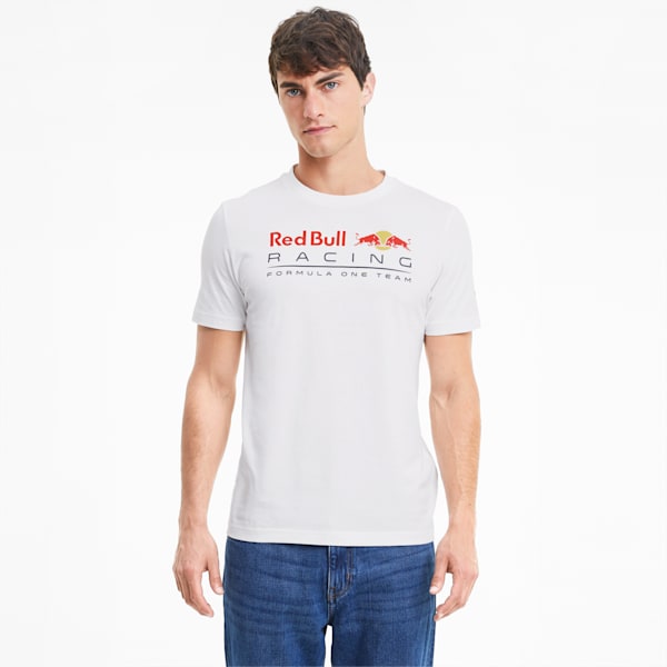 Red Bull Racing Men's Logo Tee, Puma White, extralarge