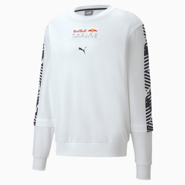 Red Bull Racing Men's Graphic Midlayer, Puma White, extralarge