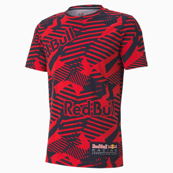 Red Bull Racing Men's AOP Tee, Chinese Red, extralarge