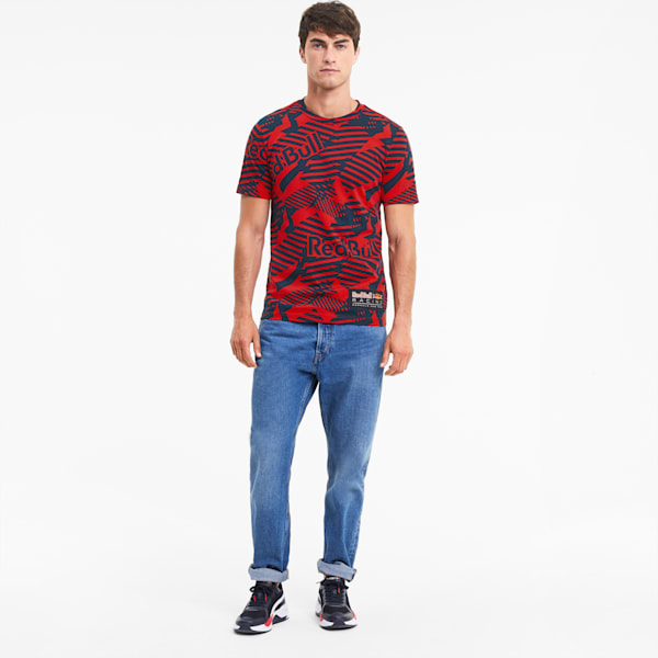 Red Bull Racing Men's AOP Tee, Chinese Red, extralarge