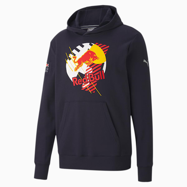 Red Bull Racing Dynamic Bull Men's Hoodie, NIGHT SKY, extralarge